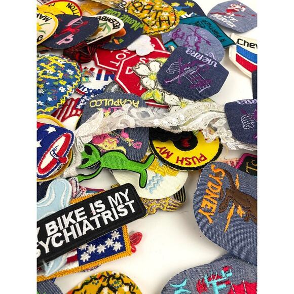 150 PC Assorted Sewing Applique Patches Iron on Sew On NEW Mixed Sequin Crafting - Picture 13 of 16